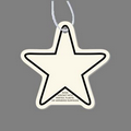 Paper Air Freshener Tag - 5 Pointed Star Tag